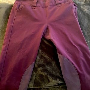 Burgundy piper breeches
